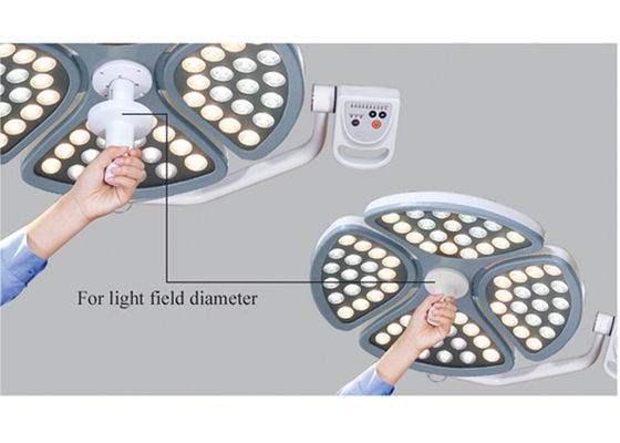 90VA 그림자 없는 작동 LED 수술 램프 직경 65cm 160000 LUX